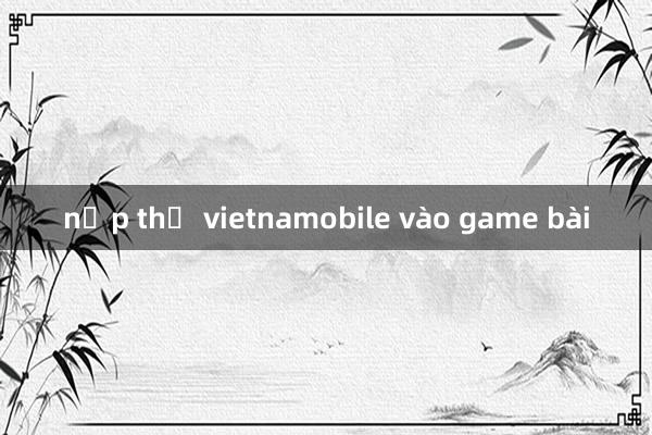 nạp thẻ vietnamobile vào game bài